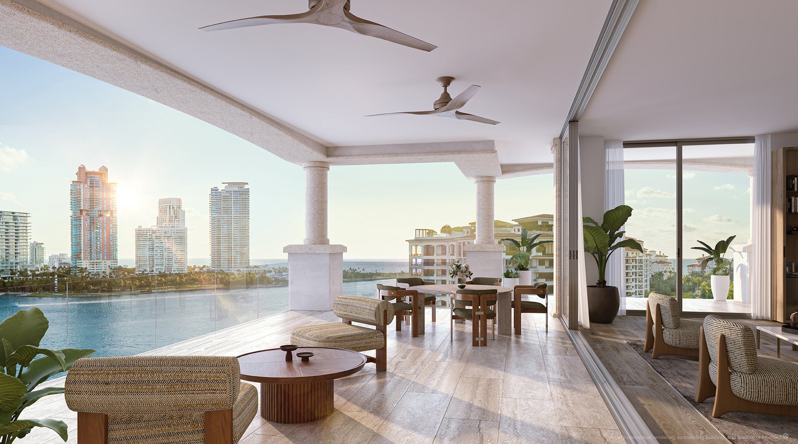 The Residences at Six Fisher Island exemplify the art of living well.